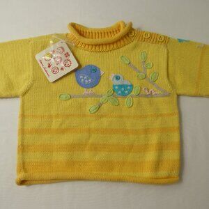 Vintage Hanna Andersson Roll Neck Sweater, Size 3-6 Months